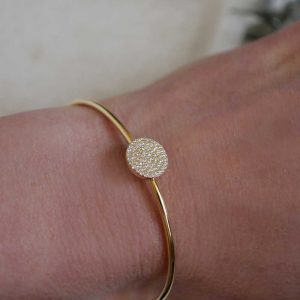 sparkle disc Bangle