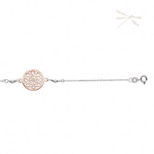 rose gold silver bracelet