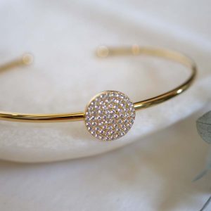 sparkle disc Bangle