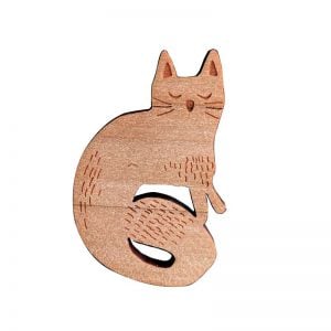 Moggie Cat brooch