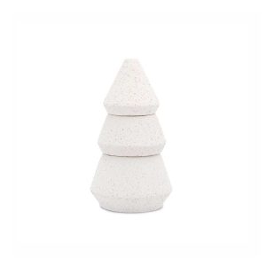 Large White Christmas Tree Candle