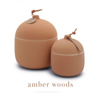 keepsake Repurpose candle Amber wood