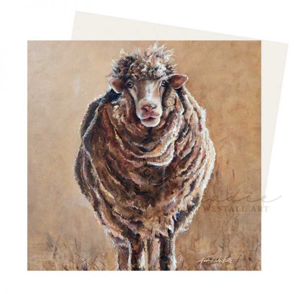 Kevin the sheep greeting card