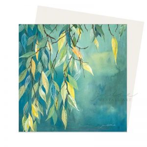 autum leaves greeting card