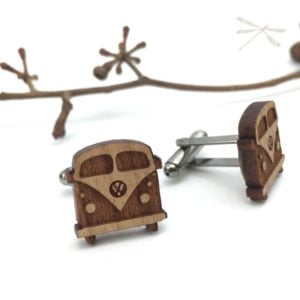 wooden kombi cuflink