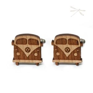 wooden kombi cuflink