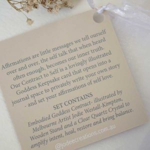 Goddess to self desk Card