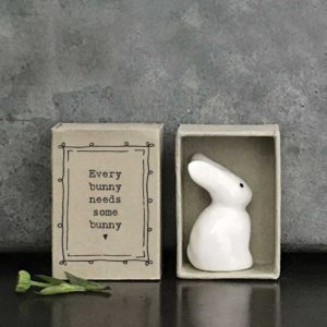 porcelain matchbox animal bunny