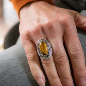 tigers eye ring