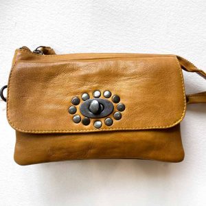 boho clutch Mustard