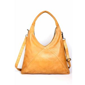 Lush Leather hobostyle bag tan