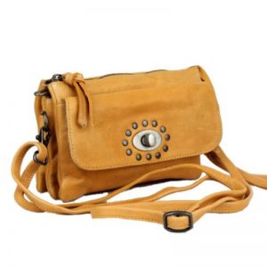 boho bag clutch mustard