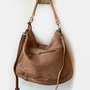 leather shoulder hobo bag