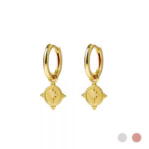 gold huggie earring