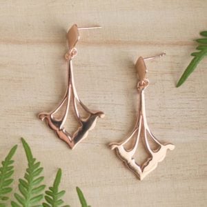 rose gold earrings