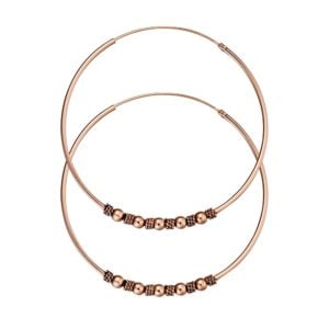 hoop earrings rose gold