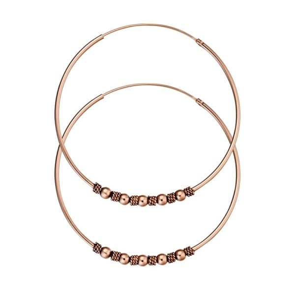 hoop earrings rose gold