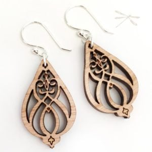 Heart felt earrings