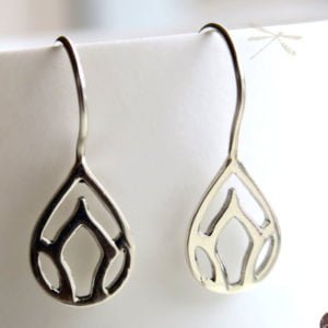 lotus bud earring