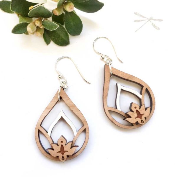 lotus earrings