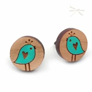 round bird studs