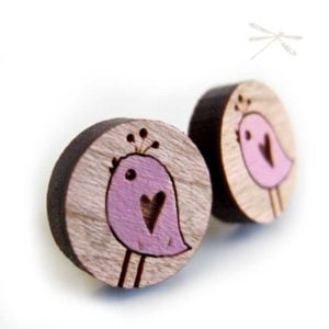 round bird studs