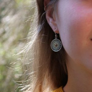 tribal mandala earrings