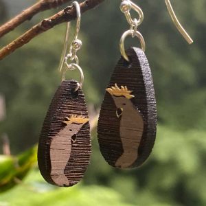 cockatoo earrings