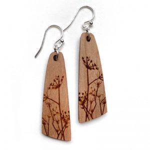 dandelion drop earrings