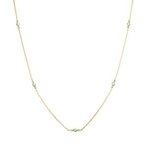 Gold turquoise Necklace