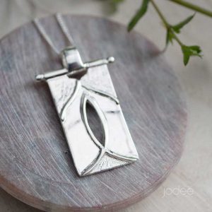 Silver Namaste pendant jodee