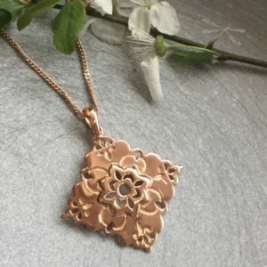 rose gold pendant