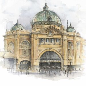 jodie westall art Flinders Street illustration